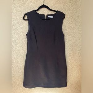 Alfred Sung Jacquard Dress Ladies Size 16 Neutral Summer Office Vacation Black